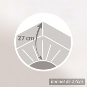 Drap Housse percale bonnet 27 cm