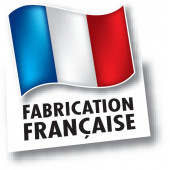 drap housse 2x80x200 bleu canard - Fabrication Française
