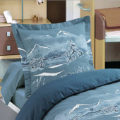 Taie d'oreiller parure de draps Nuit des Alpes 140