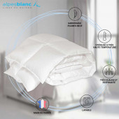 caractéristiques couette duvet fabriquée en France 140x200 cm