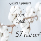 pictogramme 100% coton Housse de couette Envole 200x200 cm pur coton + taies