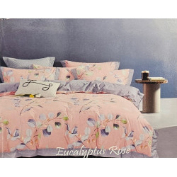 Parure de Draps 140 cm Eucalyptus Rose