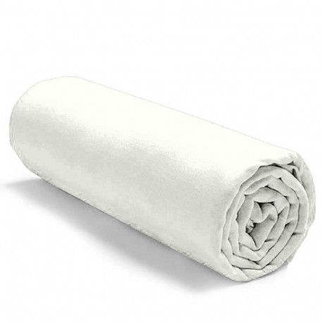 Drap housse uni 100 % coton 57 fils -...