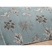 Couvre-lit Tropicale Bleu 220x240cm zoom motifs