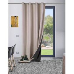 Rideau GALENA Thermique Occultant 140x300 cm Naturel