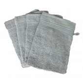 Lot de 10 Gants de Toilette Éponge 600gr/m² Coton - 20x15cm