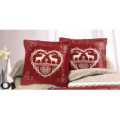 Housse de couette Montagne Winter Rouge